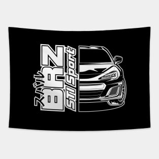 BRZ STI (White Print) Tapestry