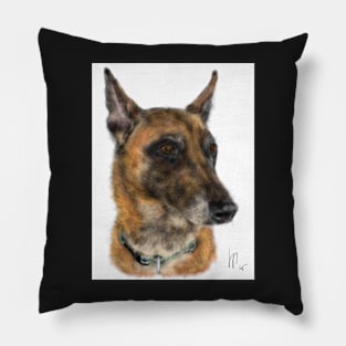 Happy Belgian Shepherd Dog Pillow