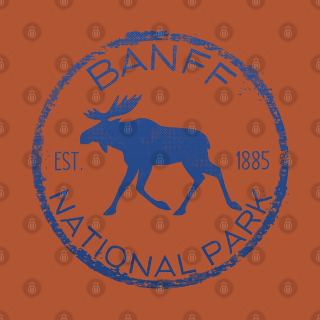 Banff National Park Alberta Canada Moose Lovers Souvenir by Pine Hill Goods