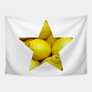 Lemon Fruit Star Tapestry
