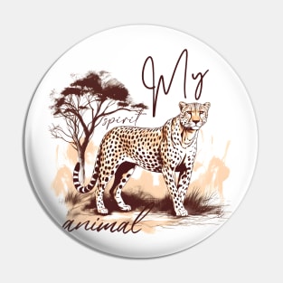 Cheetah Spirit Animal Pin