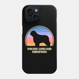 Polish Lowland Sheepdog Vintage Sunset Dog Phone Case