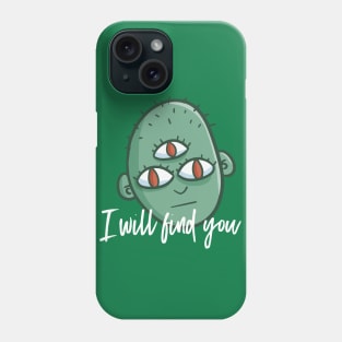 3 eyed monster Phone Case