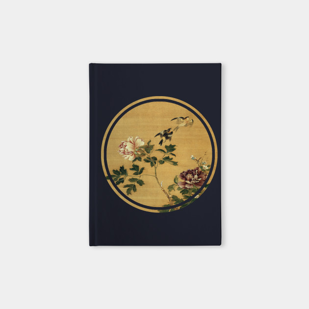 Old Japanese painting of birds and flowers