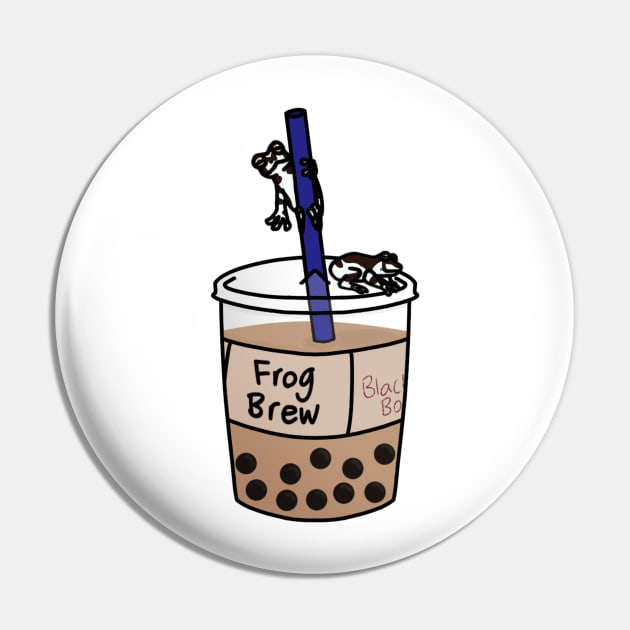 Amazon Milk Frog Boba Pin by ceolsonart