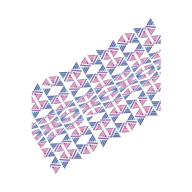 Triangle purple geometric pattern by carolsalazar