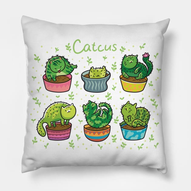 Catcus_2 Pillow by PenguinHouse