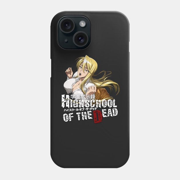 High School of the Dead (HOTD) - Shizuka Marikawa Phone Case by shukomei