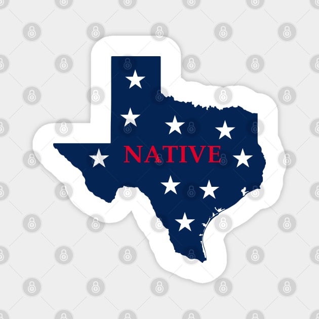 Texas Native Magnet by Star58