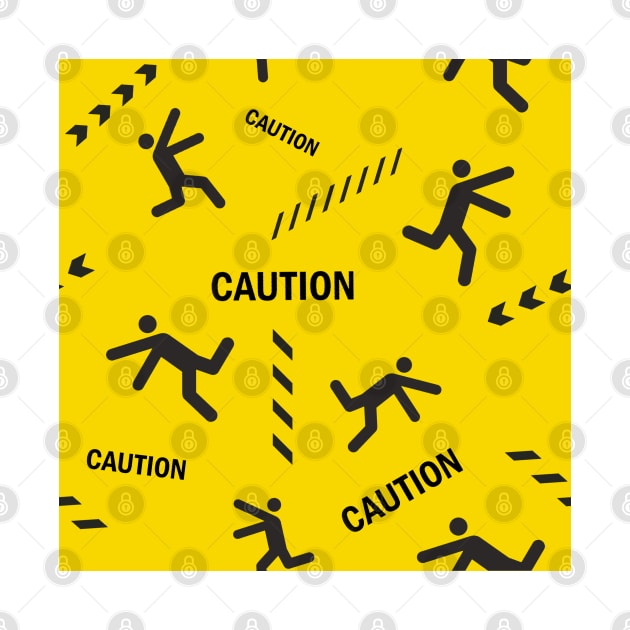 Funny caution print by ballooonfish