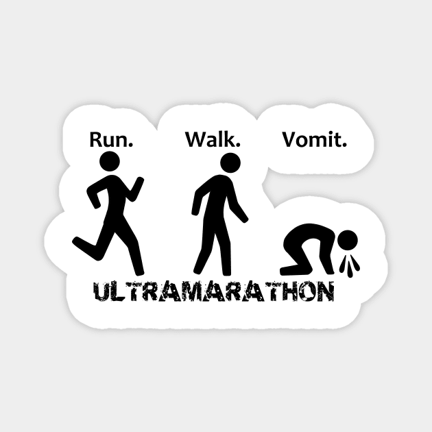 Run. Walk. Vomit. Magnet by ellemrcs