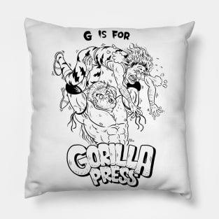 G is for Gorilla Press Pillow