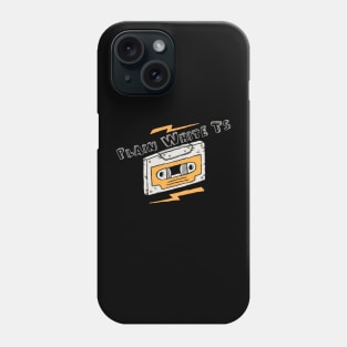 Vintage -Plain White Ts Phone Case