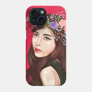 Flower Girl Vector #2 Phone Case