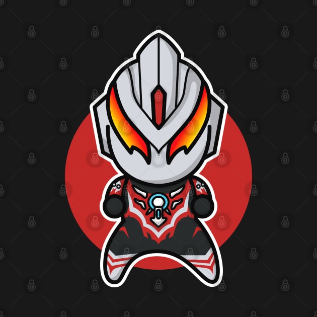 Ultraman Orb Thunder Breastar Chibi Style Kawaii by The Toku Verse