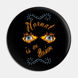 Surreal Possessed Eyes Pin