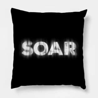soar - white type Pillow