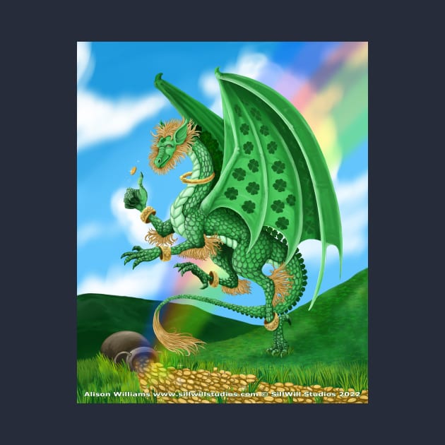 Lucky the St. Patrick's Day Dragon by SillWill Studios