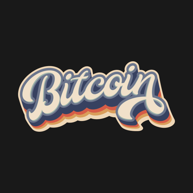 Bitcoin - Retro by CoolTeez