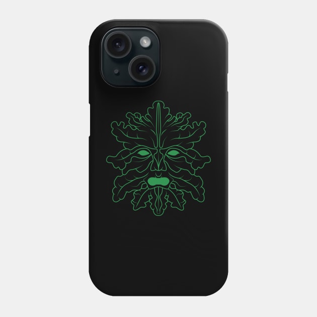 Green Man Phone Case by Gumless