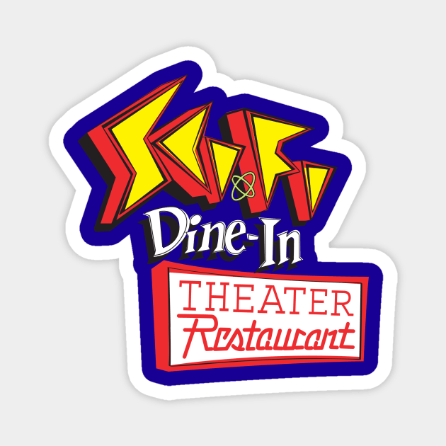 Sci-Fi Dine-In Theater Magnet by PoppedCultureTees