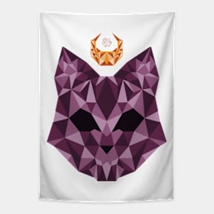 Crystal Moon Cat Tapestry