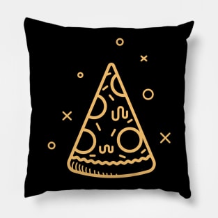 Cute Yellow Pizza icon Pillow