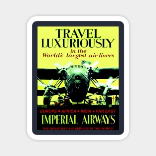 Imperial Airways Flying Travel Print Magnet