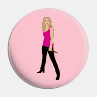 Buffy Pink Tanktop Pin