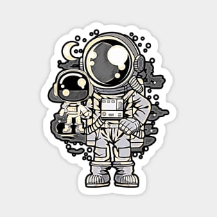 Astronaut And His Doll • Funny And Cool Sci-Fi Cartoon Drawing Design Great For Any Occasion And For Everyone Magnet