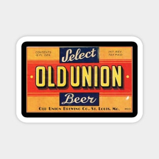 Retro Beer - Old Union Select Beer St. Louis MO Magnet