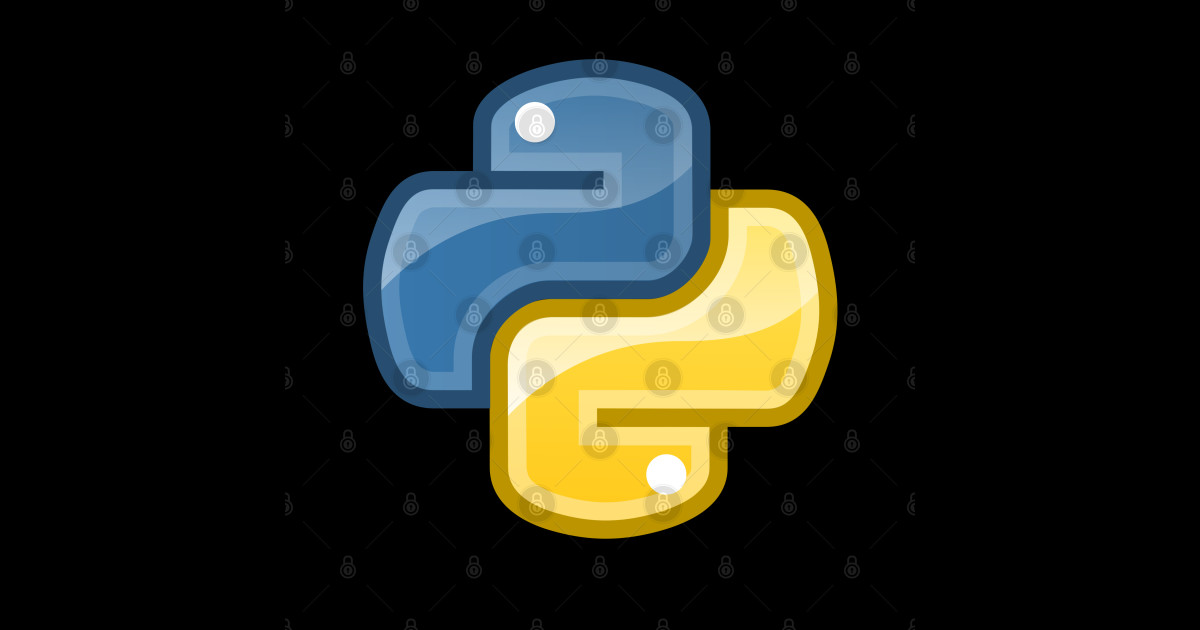 Python Language Logo - Python Language Logo - Sticker | TeePublic