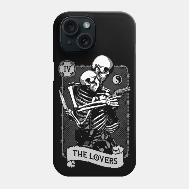 The Lovers Tarot Card Occult Urban Astrology Phone Case by Grandeduc