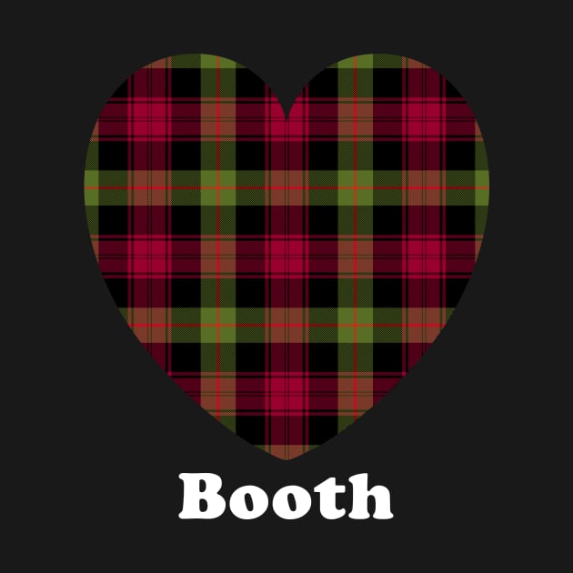 The BOOTH Family Tartan 'Love Heart' Design by Plaidify