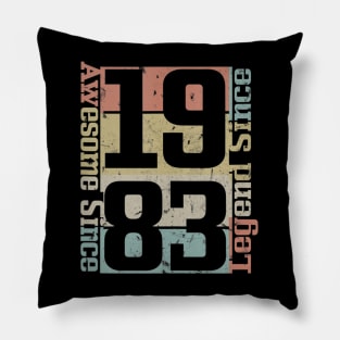 37th Birthday Gift Idea Awesome Since 1983 Pillow