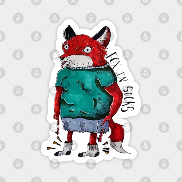 Sock it to me, Foxy Magnet by Animal Surrealism