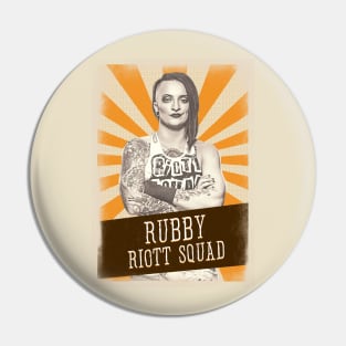 Vintage Aesthetic Rubby Riott Squad Pin