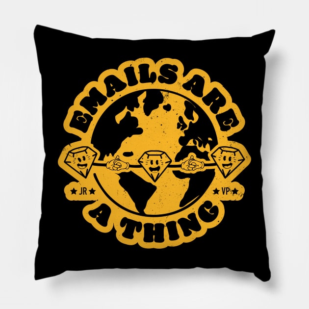 Emails Are A Thing - Pittsburgh Edition Pillow by Strong Forest