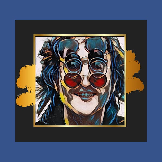 Lennon Shades Art Piece by PersianFMts