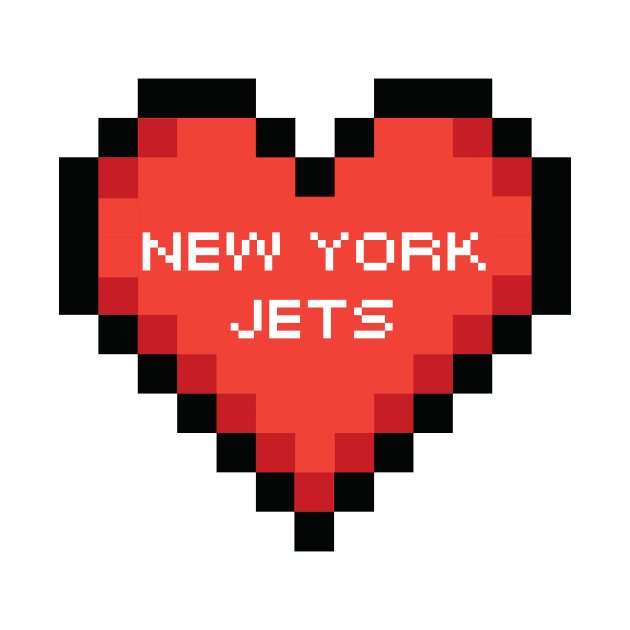 I heart NY Jets pixel art by Sleepless in NY