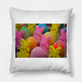 Eggs and Bunnies Study 1 Pillow