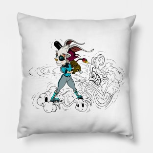 SKATING BLOODY RABBIT 07 Pillow