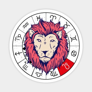 Lion star sign, zodiac sign horoscope Magnet