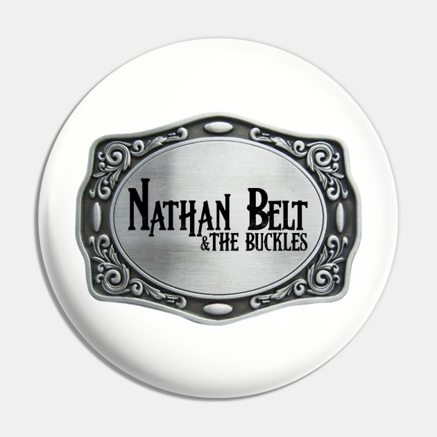 Nathan Belt & The Buckles Silver Buckle Pin by Nathan Belt 