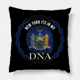 New York Its In My DNA - New Yorker Flag - Gift for New Yorker From New York Pillow