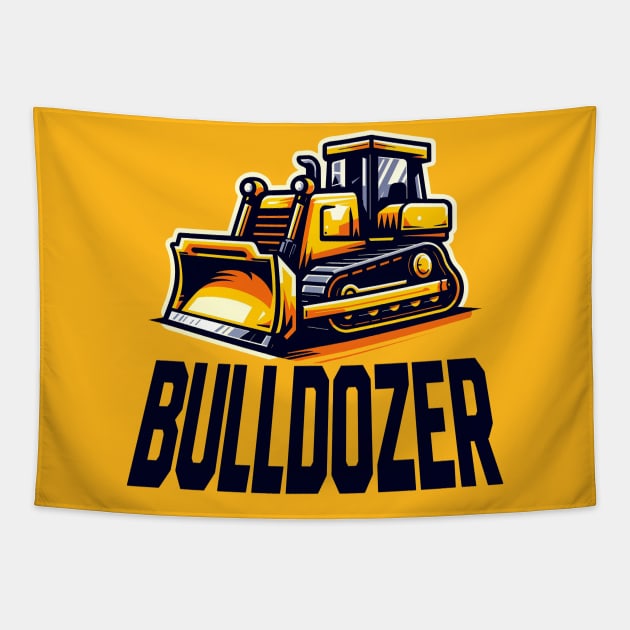 Is your toddler a Bulldozer? Tapestry by Spagoo