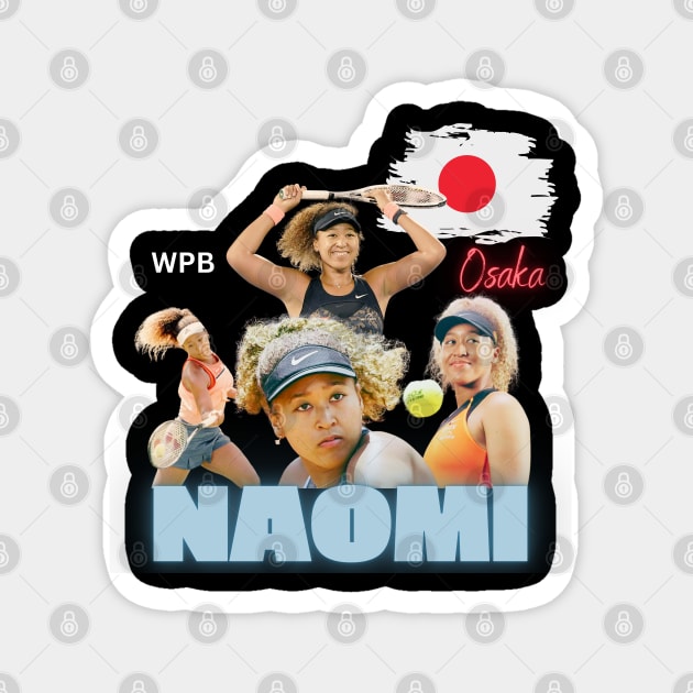 Naomi Osaka - Unstoppable Force Magnet by WPB Sports shop