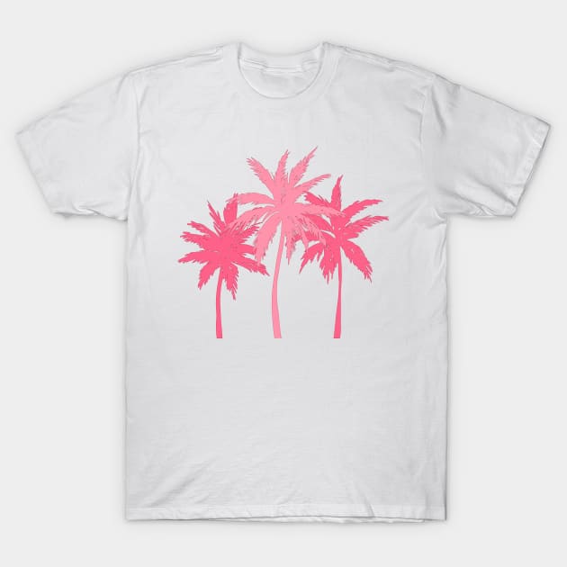 Cute pink palm trees