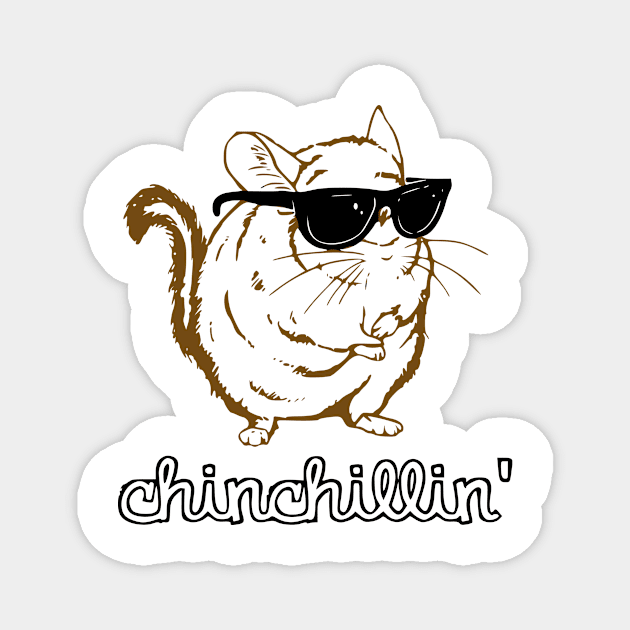 Chinchillin Magnet by StereotypicalTs