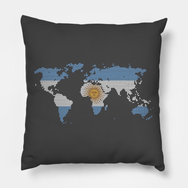 Argentina Pillow by 1STunningArt